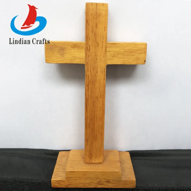 INRI Jesus Christ Crucifix Cross Standing Wood Crucifix