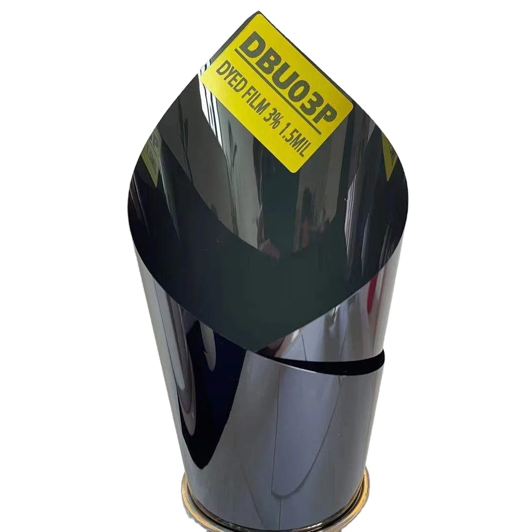 DBU03P HEAT SOLAR TINT VLT 3% IR 11% AUTO WINDOW TINT INSUL FILM HEAT SUN CONTROL PRIVACY WINDOW TINT DYED FILM