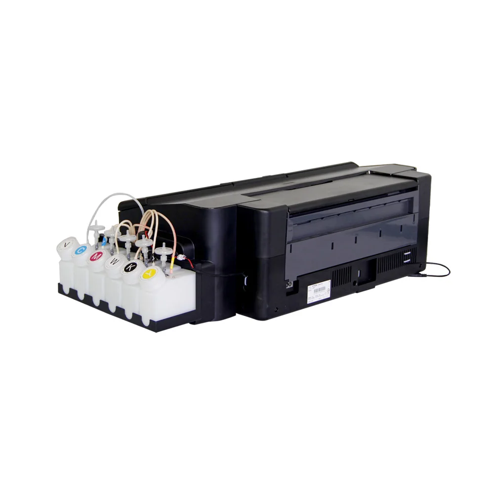 250ml Ink Cartridge Dtf Tank With Stirring Motor for Small A3 L1800 Printer White Inks Bulk CISS Power Adapter