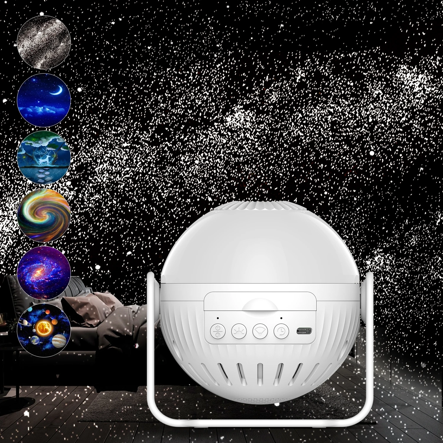 Home Bedroom Ceiling  Light Projector Planetarium Con stellation Projector Star Sky Kids