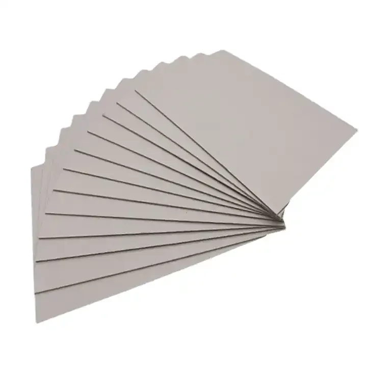 1mm 2mm 3mm Composited Grey paperboard Thickness Gsm Board Paper Grey Solid Cardboard