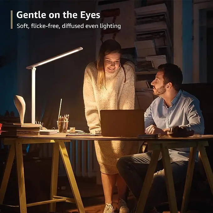 TSINYE Creative 3 Color Stepless Dim Cordless Table Lamp Portable LED Desk Lamp 5000mAh Battery Opming Up for Restaurant