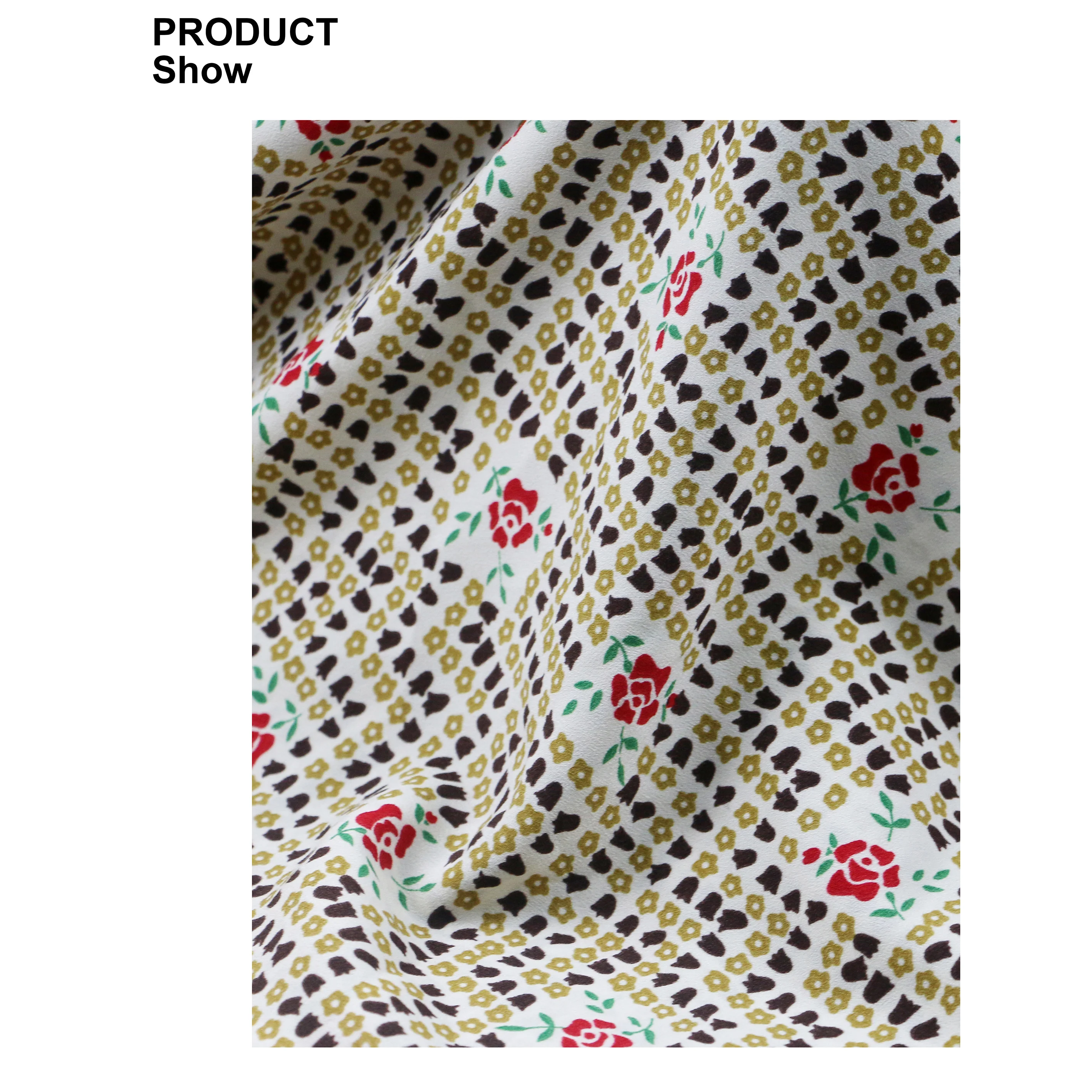 WI-B07 запас 100% полиэстер контраст с геометрическим узором из мягкого текстиля, креповой ткани для дамы платье