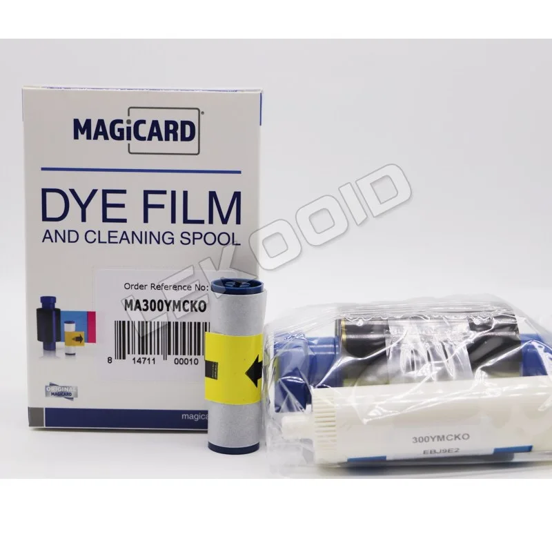 MA300 YMCKO Full Color Panel Ribbons 300images for Magicard Pronto Enduro MC200 Rio Pro Series Card Printer