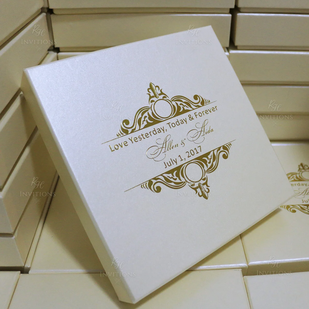 Vip Gift Card Vietnamese Wedding Invites Floral Invitation Cards