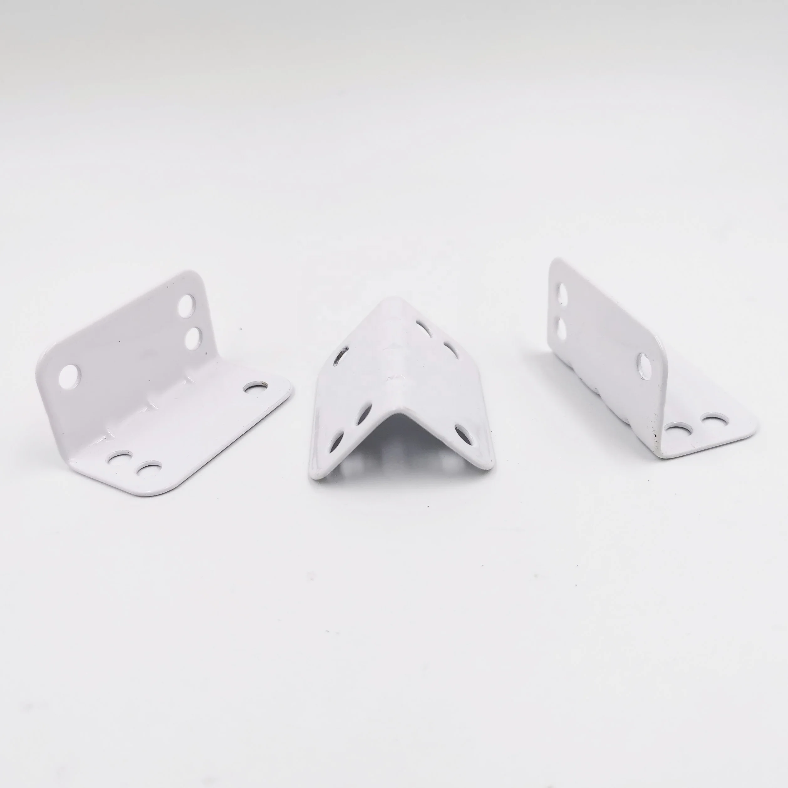 L Bracket 90 Angle White color L shape Support Corner wide brace 90 Degree Anti-stress Support Angle Corner Bracket Factory