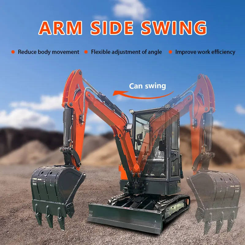 LUWEI Mini Excavator 3.5 Ton EPA Farm Crawler Digger Yanmar Engine Small Excavators