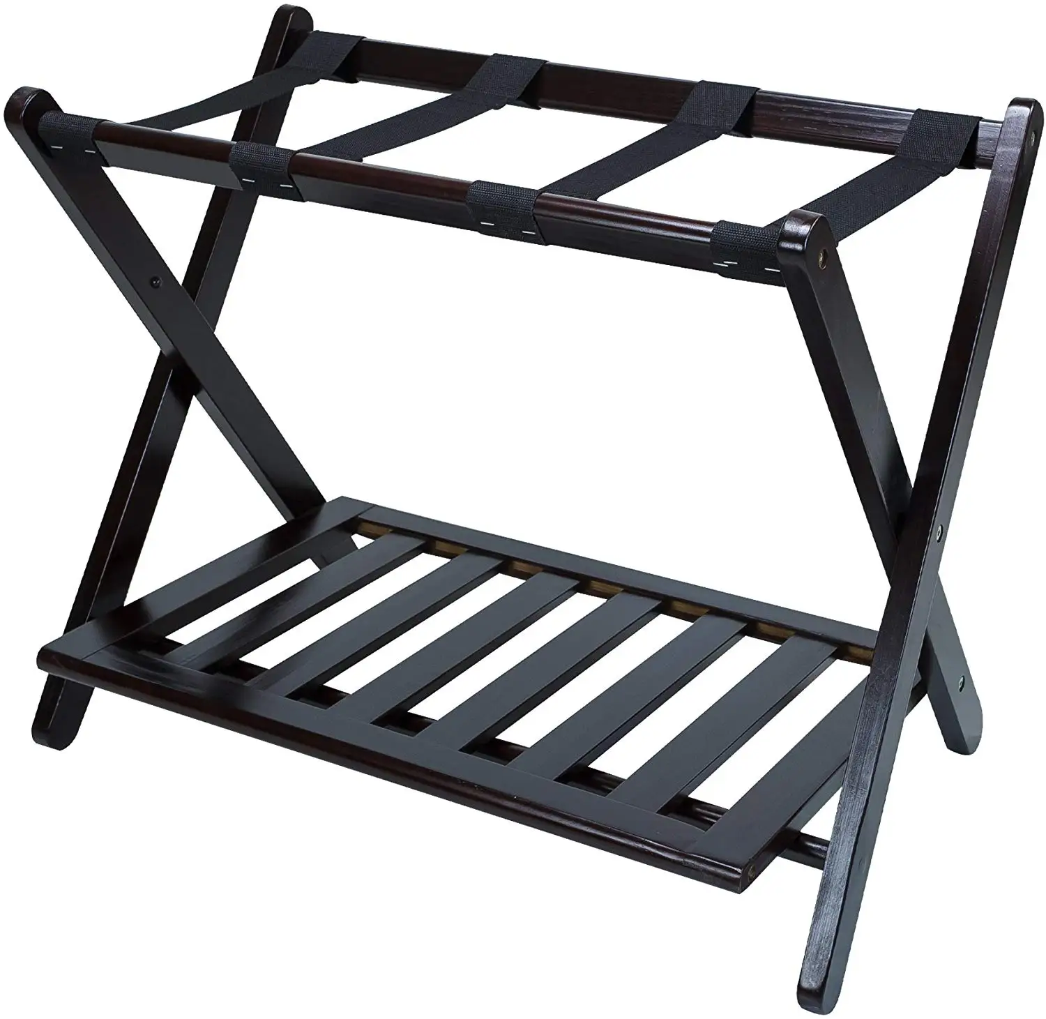 Factory Custom-Made Durable Folding Wooden Hotel folding Luggage Rack