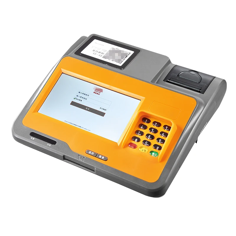 Android 11  desktop pos terminal  with thermal printer point of sale  QR code reader pos lottery terminal wifi,bluetooth,RJ45