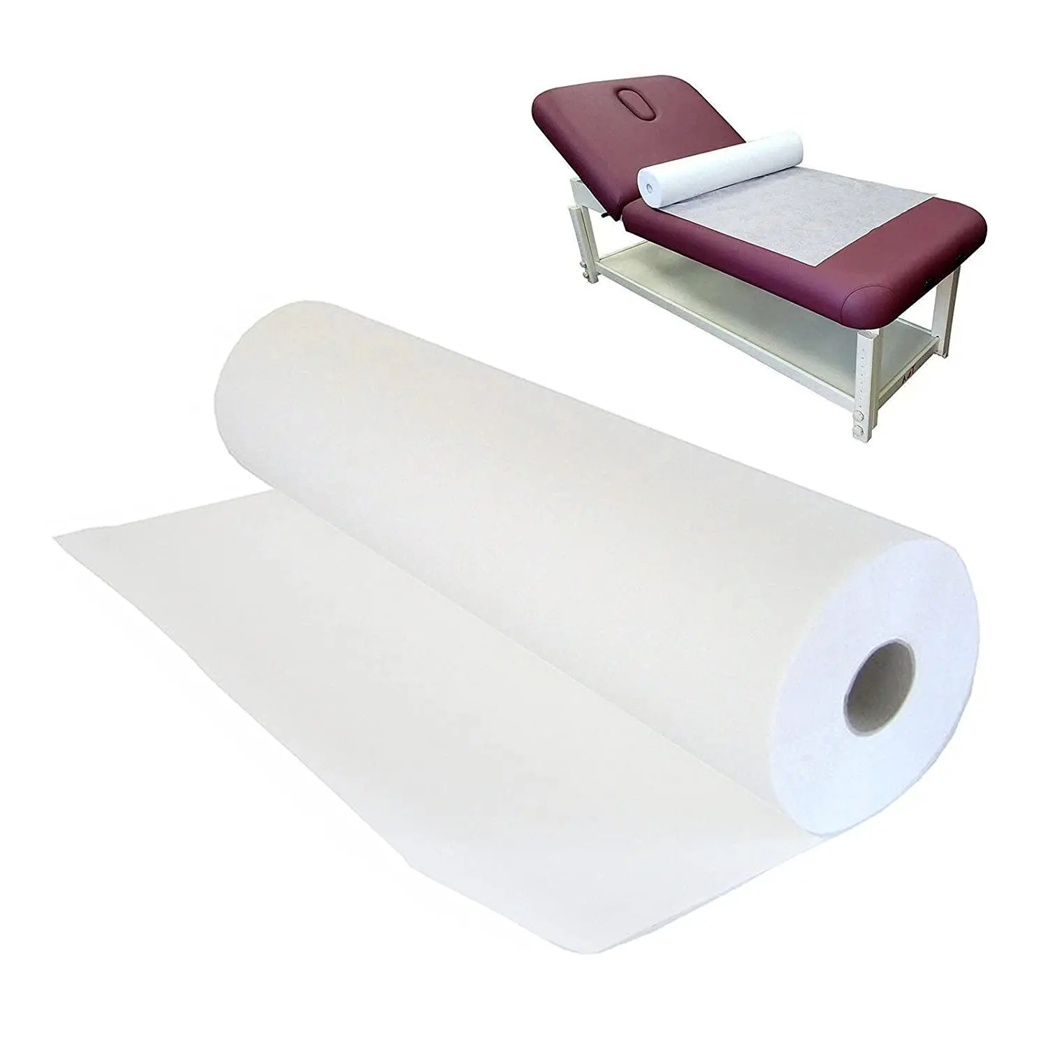  Customize Medical Waterproof White Non Woven Massage table Paper Roll SMS Disposable Bed