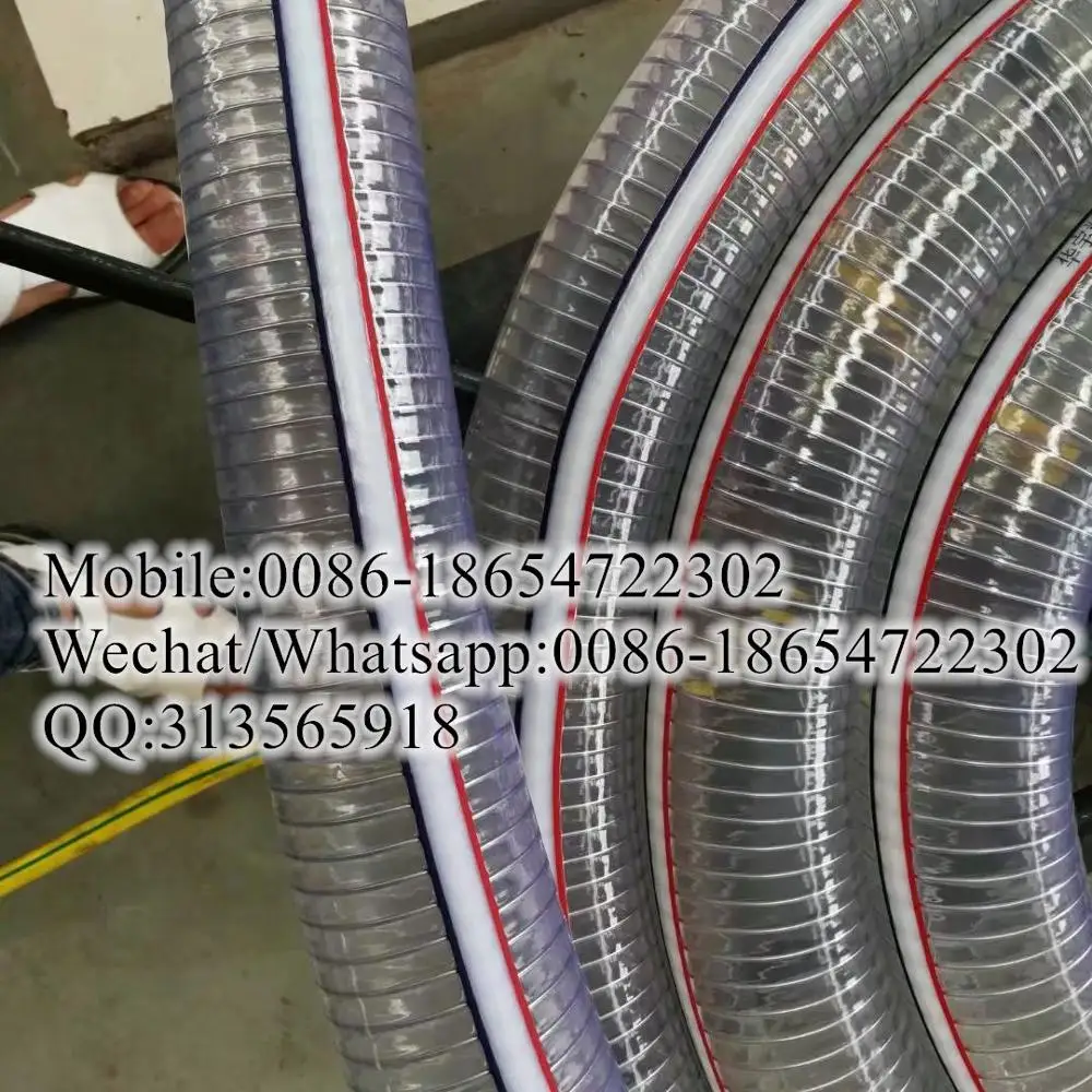 6 Inch PVC Hose Spiral Steel Wire Reinforced Hose