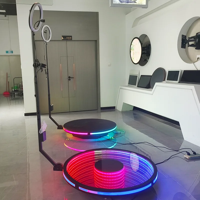 68 80 100 120 Cm Hot Sale New Portable Selfie 360 Spinner Degree Platform Business Photo Booth 360 Camera Video Photo Booth