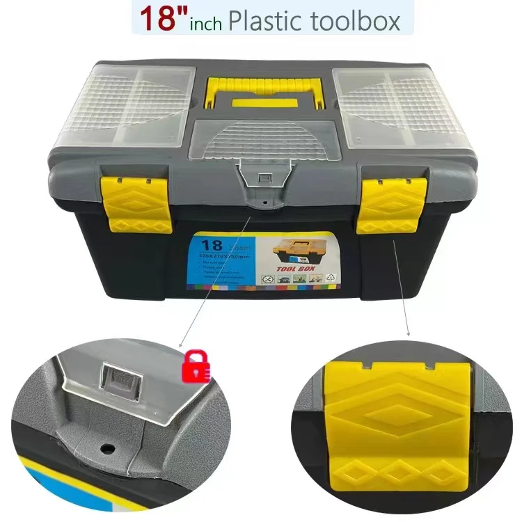 Mini Tool Box With Handle Compartment Storage Organizers Toolbox Hardware Tool Soldering Iron Accessories Toolcase