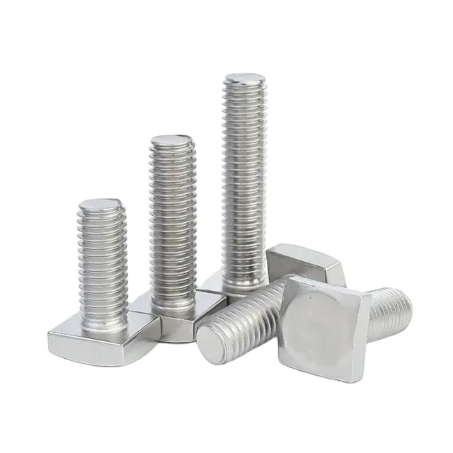Black Galvanized HDG A307 Sector Liner Bolt Carbon Steel Full Thread Square Head Bucket Bolt