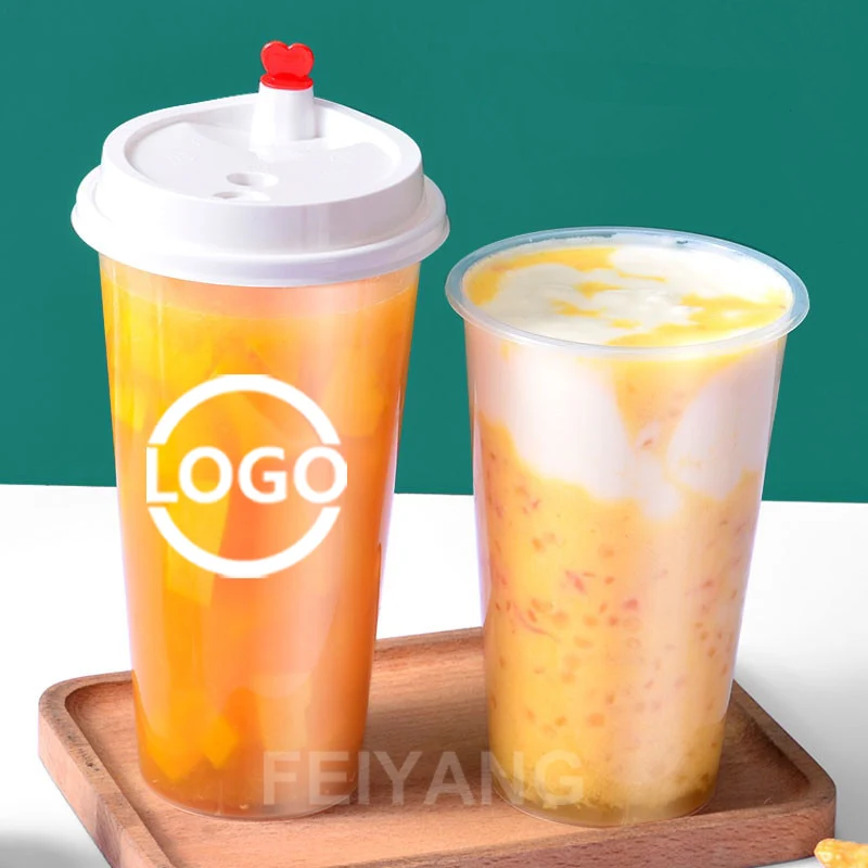 Designer Collection Stylish Plastic Cups with Unique Patterns Elevating the Ambiance of Your Establishment