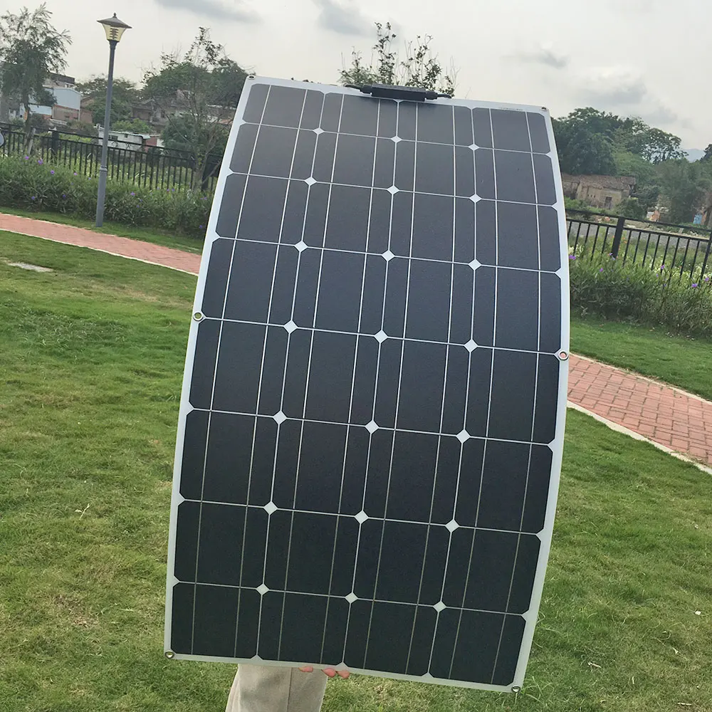 high quality panneaux solaires de price 500w 1000W 300w 200W 60W ETFE thin film curved flexibles solar panel