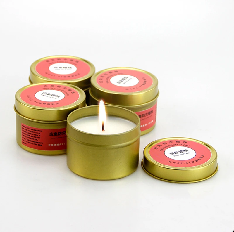 Manufacturers wholesale lighting standby Emergency Disaster Prevention Candles paraffin vegetable wax candles