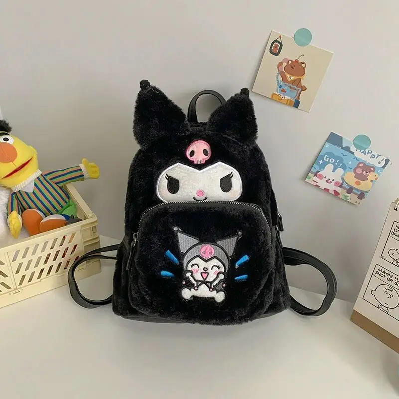 SS Sanrioed Anime My Melody kulomi  Backpacks for Children Kawaii Toys Backpack Internet Celebrity Niche Primary