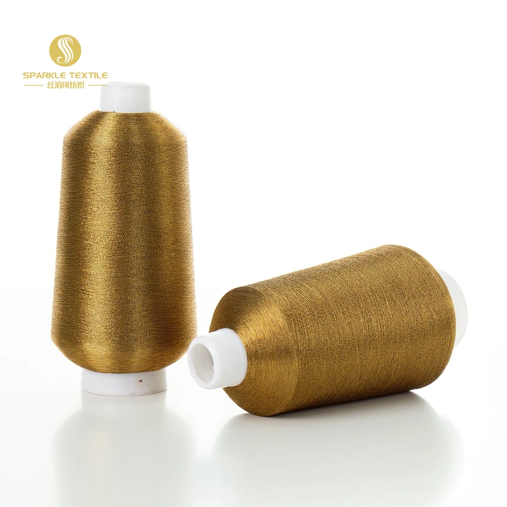 Пакистанская блестящая медная люрексная пряжа типа MS ST, блестящая металлическая пряжа