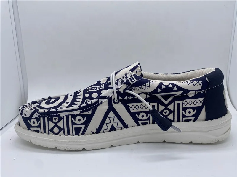 ITAZERO outdoor shoes for men canvas trendy boat  walking style running sneaker sport shoes for men