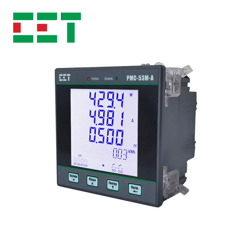 CET PMC-53M-A 96*96 Panel mounted LED Display RS485 multi functional three phase modbus power meter