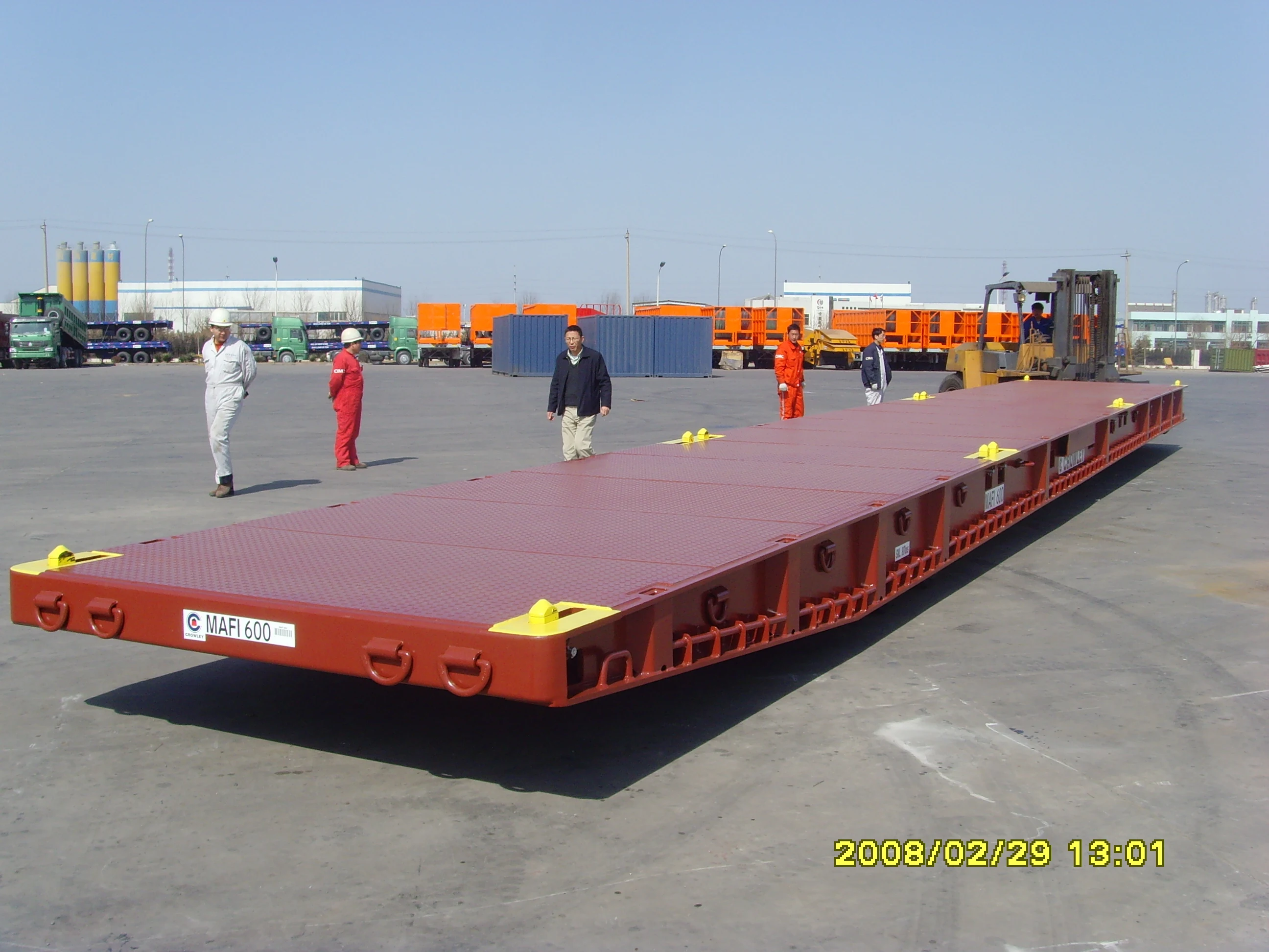 40FT / 100T ADR  PORT terminal roro vessel  MAFI semi trailer