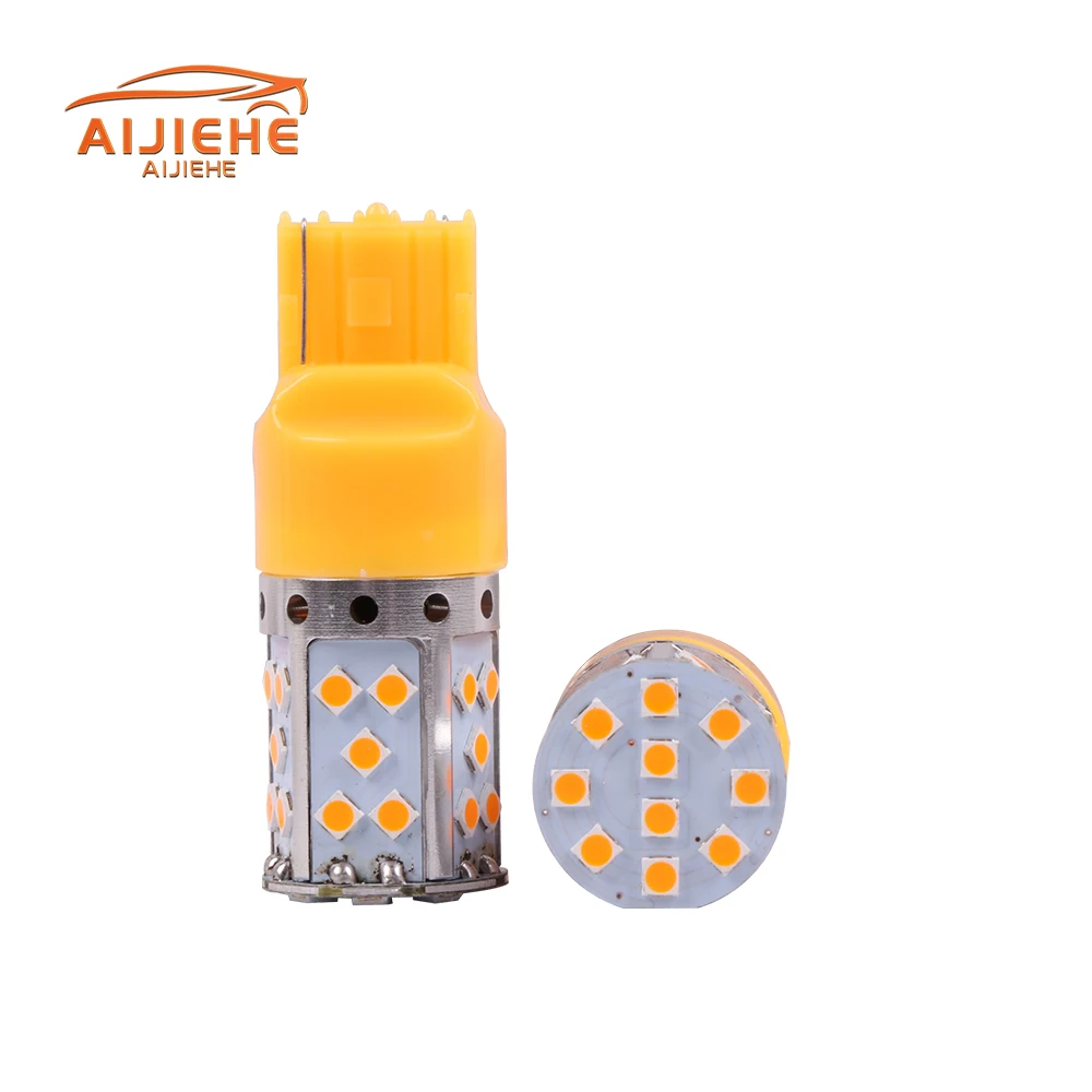 Factory direct sales car led turn signal bulb 3030 35SMD model light PY21w No Flash Error Free 1156 BAU15S  Canbus