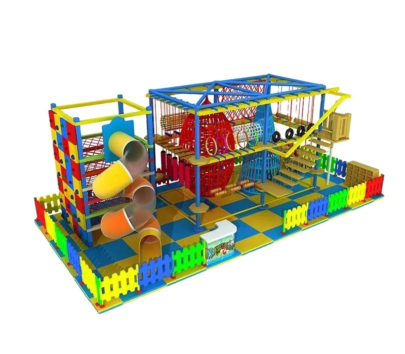 Kids outdoor climbing rope obstacle course adventure