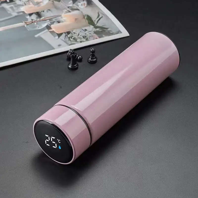 Smart LED Insulated Flask Stainless Steel Temperature Display Water Bottle with Tea Strainer for Coffee and Tea Travel Cup