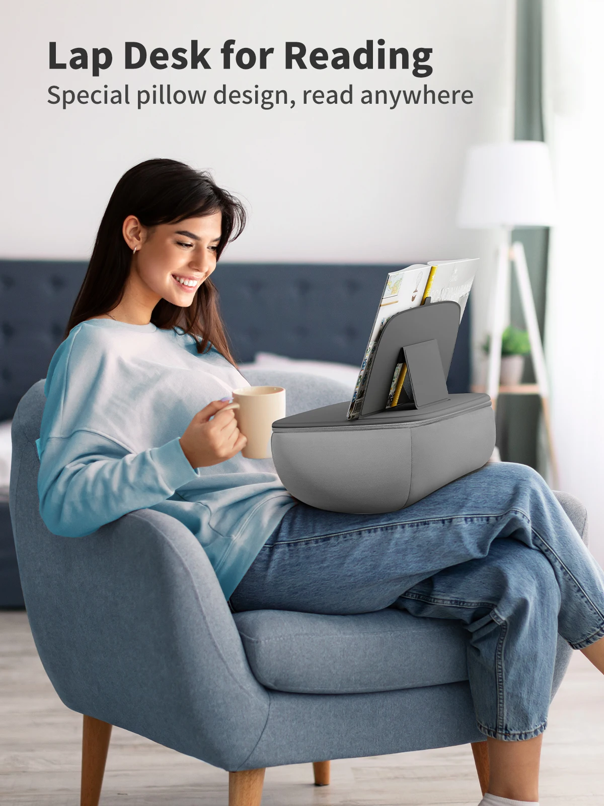 Новинка от производителя, подставка для ноутбука SAIJI, складная подушка с наполнителем из пенополистирола, подставка для планшета, подставка для кровати и стола