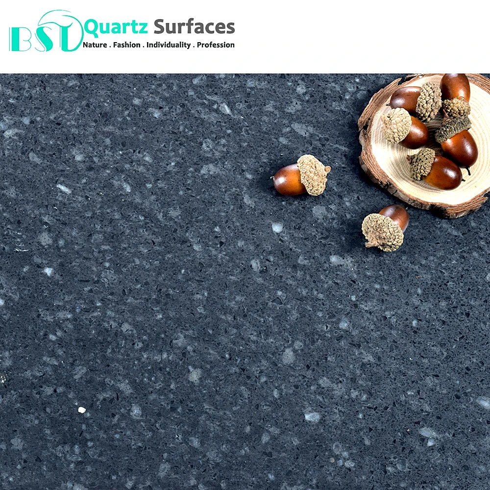 Granite Looking Artificial Quartz Slab Countertops Grey 49 Kitchen Island Crater and Stone Modern Worktop Kitchen Price Natural