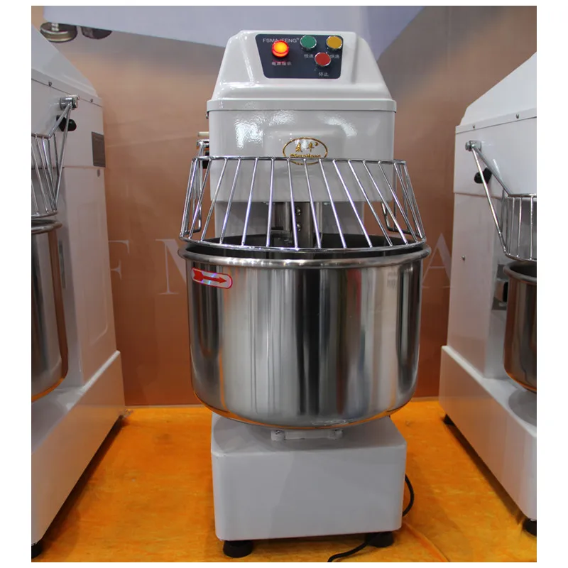 Industrial Dough Mixer Machine 25kg 50kg 100kg Double Speed Sprial Dough Kneader For Bakery