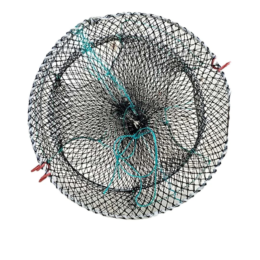 Hot sale 45 * 20 galvanized crab cage three hole spring cage