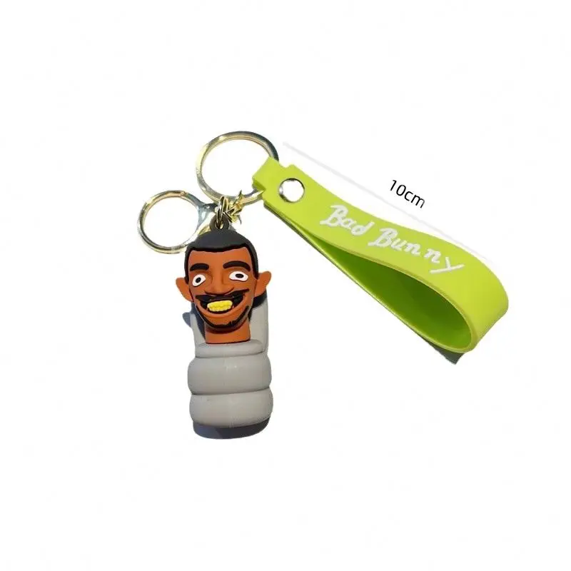Toilet Man Key chain spoof game peripheral pendant skibidi toilet plush adventure game