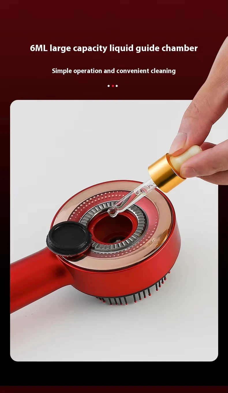 Cordless Electric Scalp Massager Brush Comb for Relaxation Scalp Oil Applicator Portable Vibrating Scalp Cleansing Head Massager