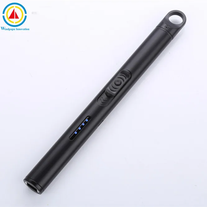 Wholesale custom usb electric  rechargeable kitchen bbq long lighter flameless laser candle plasma arc lighter safety igniter