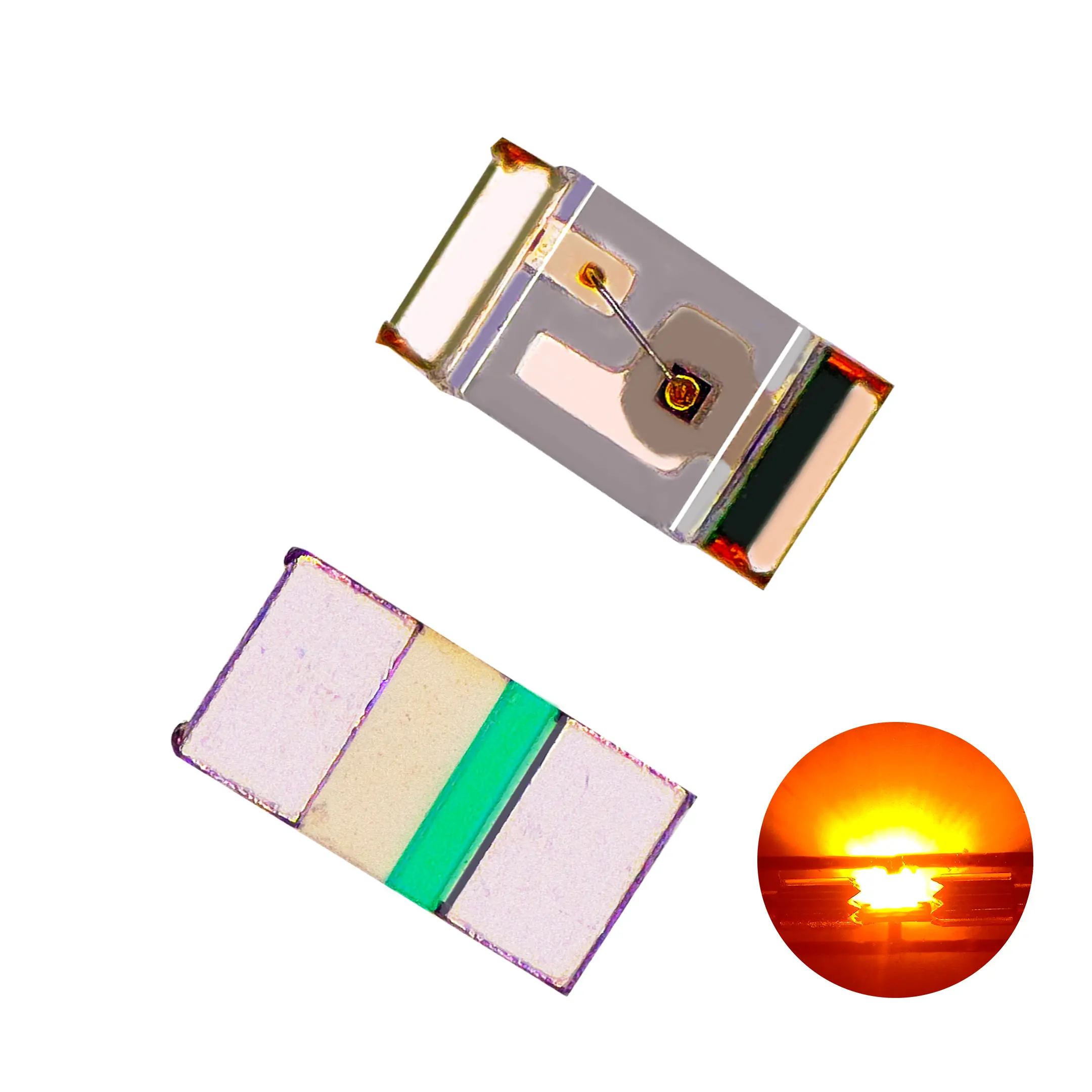 0402 SMD LED Series Micro Chip Light 2.0V 0.06W 20MA Encapsulation Orange RGB White Red Blue Yellow Amber for Signage