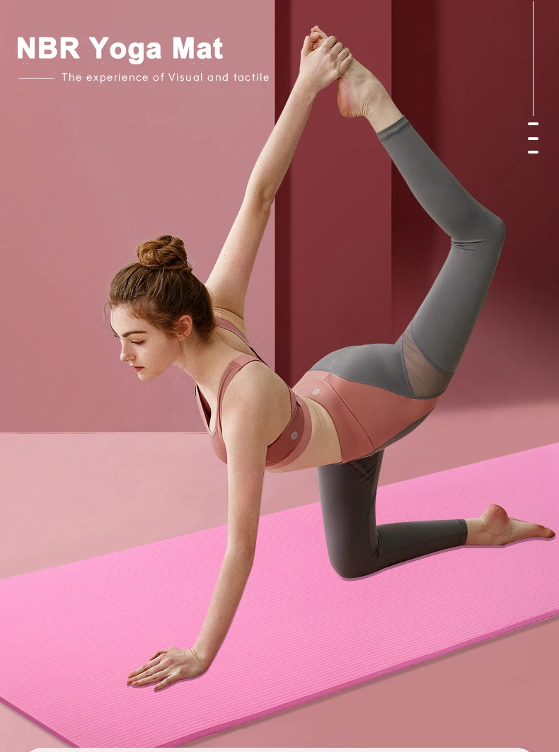 Easy to Operate Indoor Sports Mat Yoga Eco Friendly TPE Yoga Mat Set for Body Building