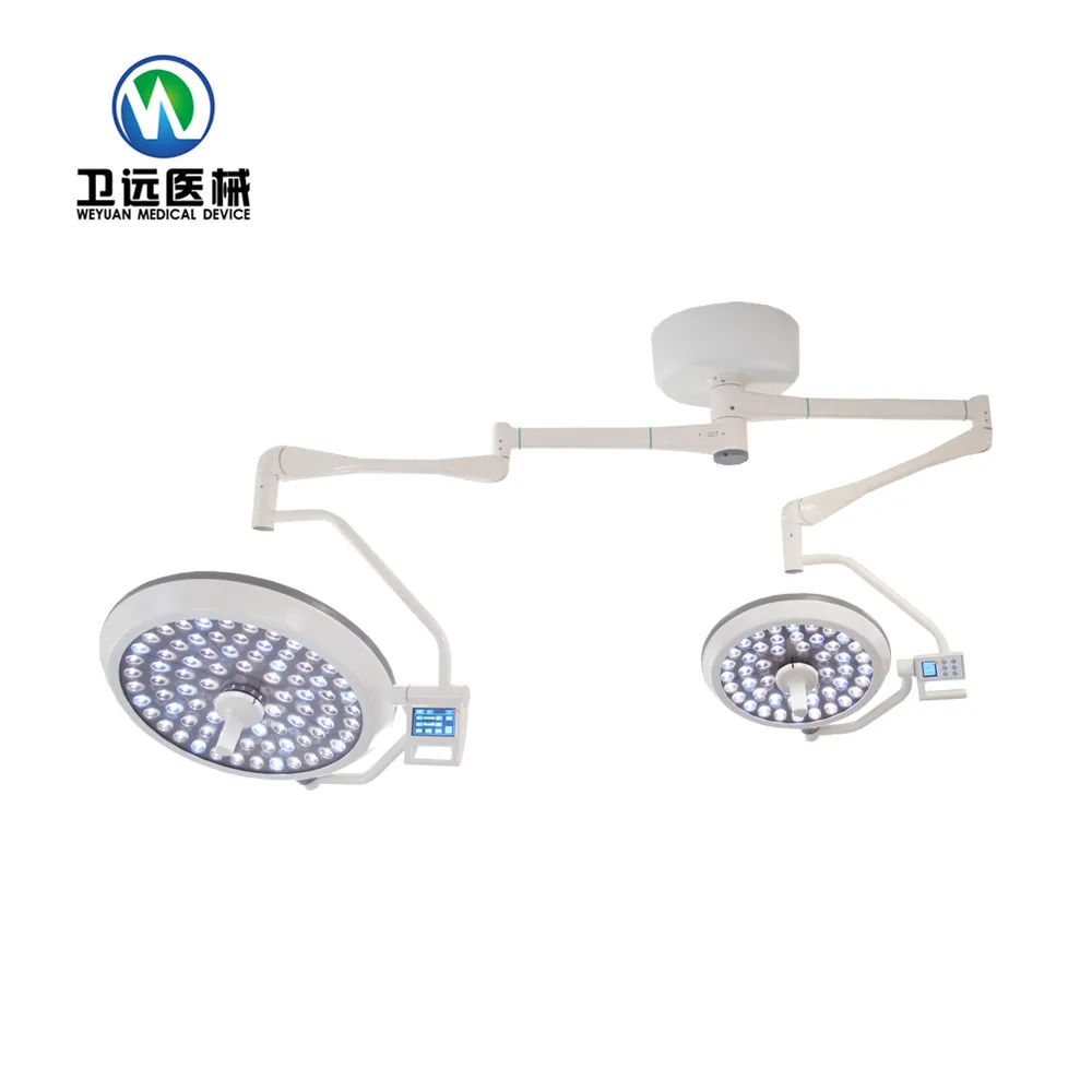 WYLED700/500M Medical Instruments Shadowless LED Dual Dome Lamp Ceiling Mounted Operation Light