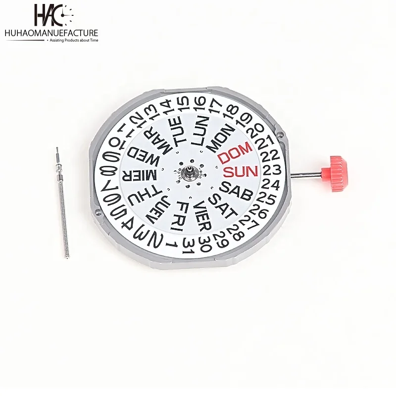 High Accuracy Standard Swis Quality quartz movement watches Mechanical Movement with Date Indication Function 2405