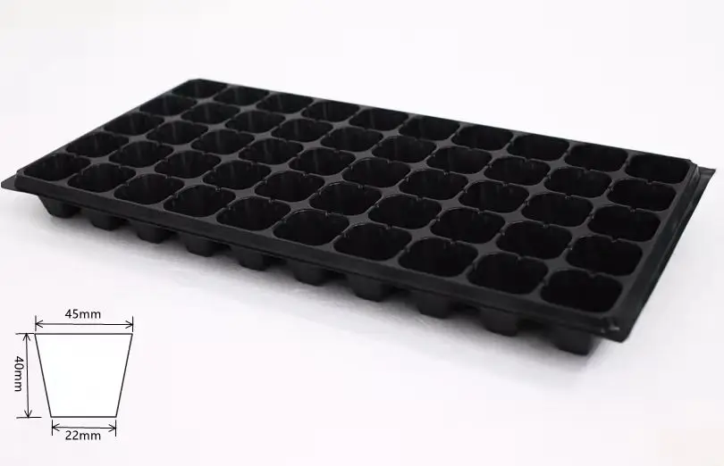 50 nursery cellsFactory Direct Produced High Quality Plastic Nursery germination tray PET Seedling Trays propagation tray