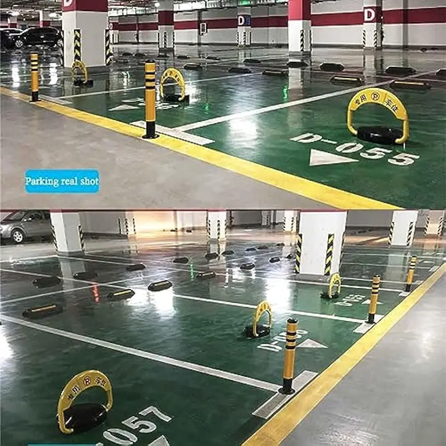 Remote Control Parking Lock Carport Arched Lockable Folding Car Parking Barrier Private Car Parking Latch Space Lock Tool