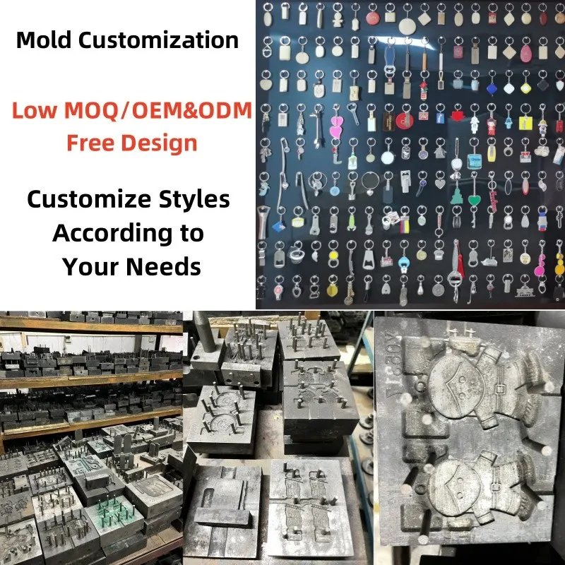 Heat Transfer DIY Crafts keychain with logo key holder Single-sided sublimation metal keychain