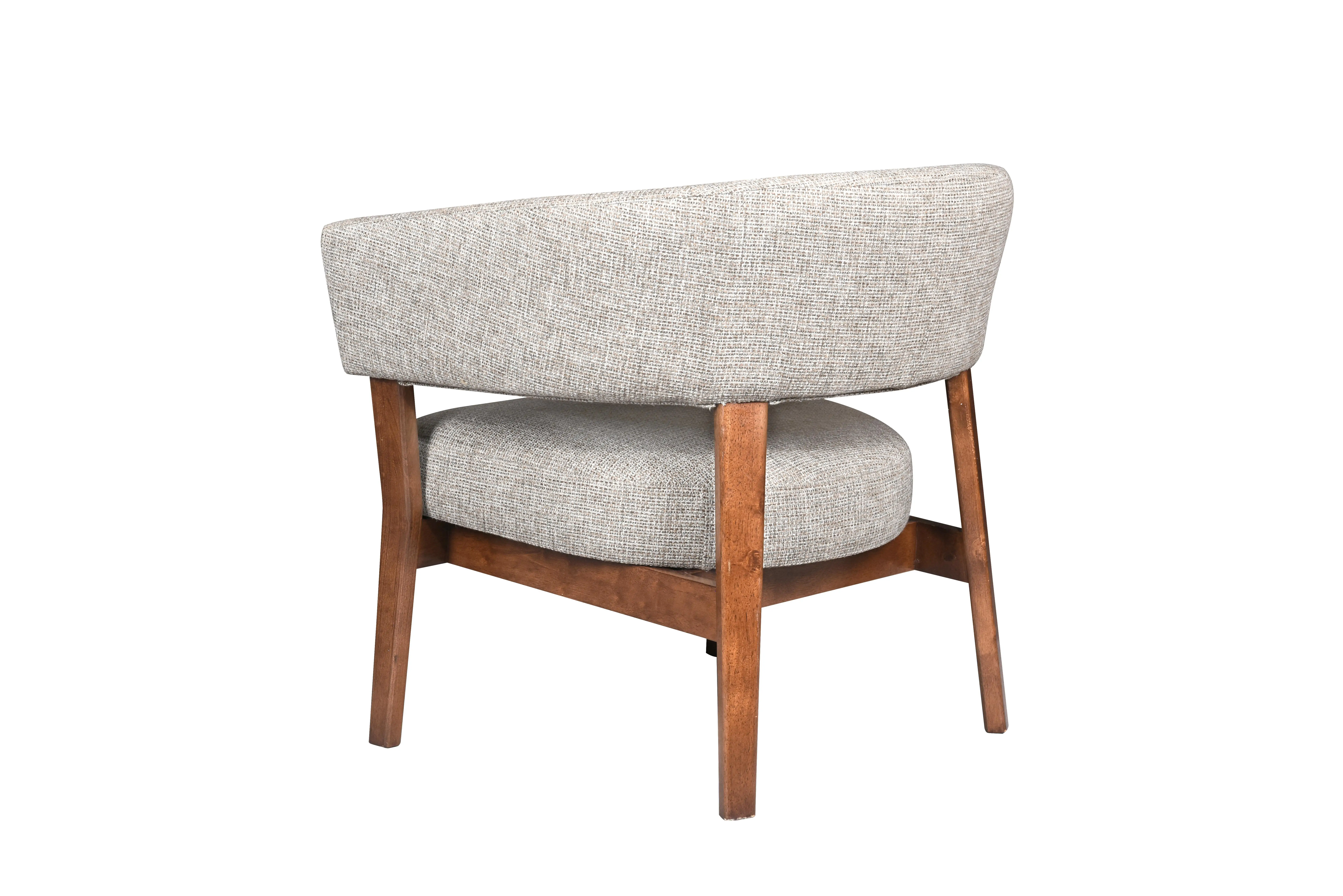Top sale upholstered home nordic grey accent chairs luxury furniture modern living room chairs