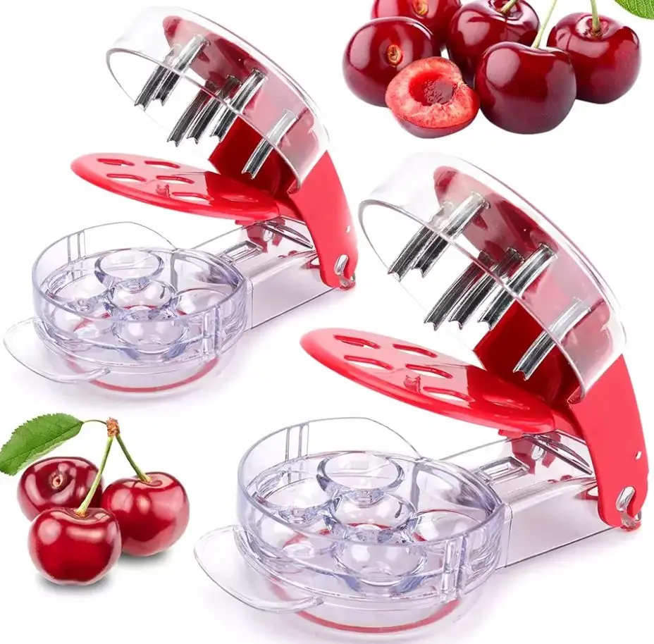 Hot Sale  Pitter Cherries Stone Remover Seed Separator Fruit Cherry Corer For 6 Kitchen Accessories