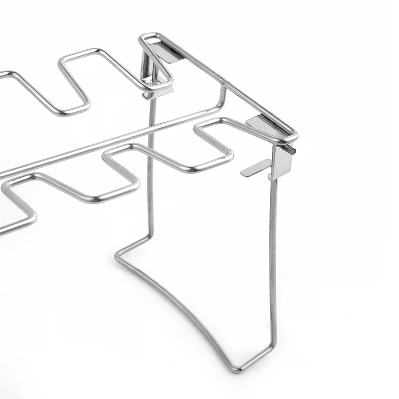Walmart hot sales Stainless Steel Chicken Leg & Wing Rack Roaster Stand BBQ gadgets