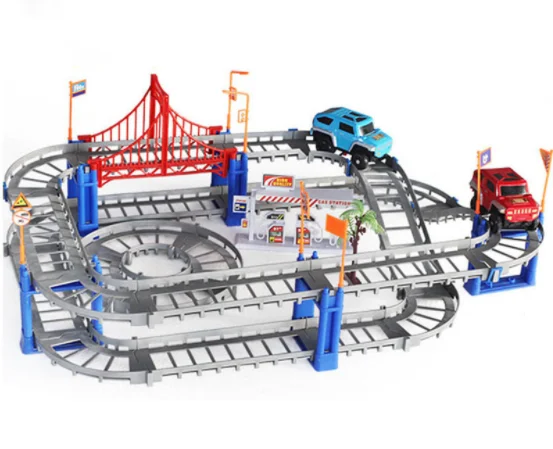 Hot-selling Classical Toy Racing Track Puzzle Track Assembly Car Electric Toy Train Sets Train Track Toys for Children