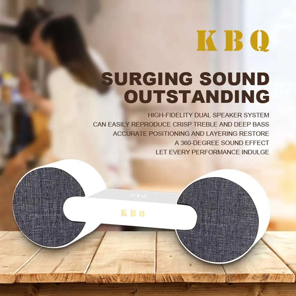 Bluetooth speaker 10W music speaker with phone charging pad