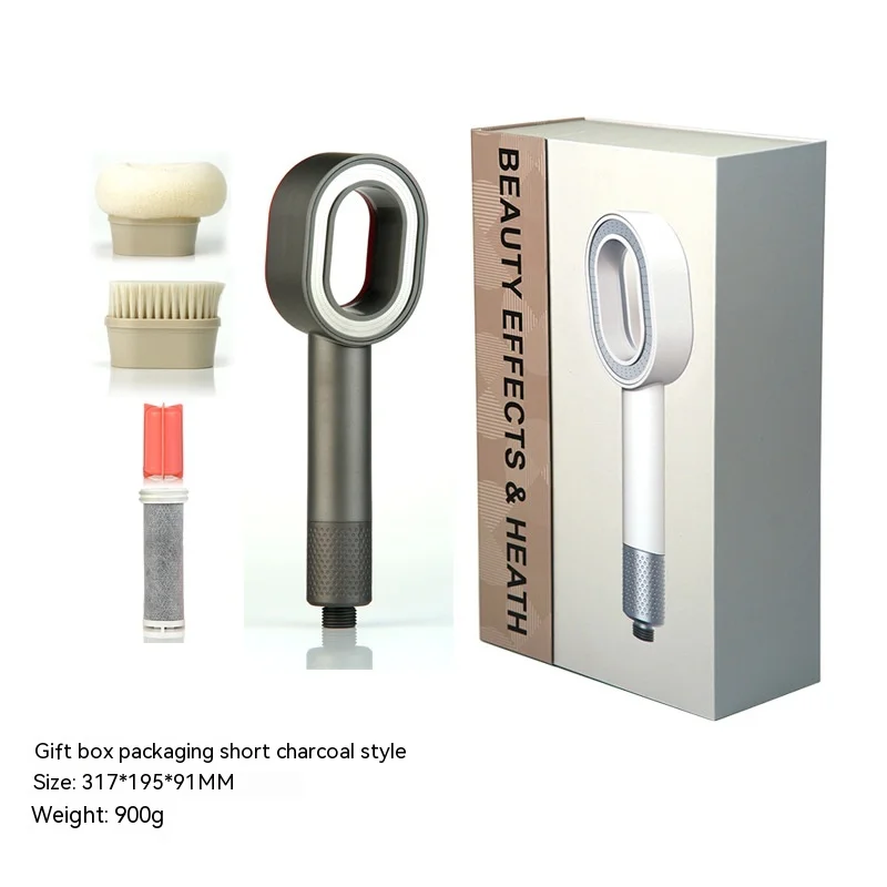 Calux Custom LOGO Women Bath Water Purifier System Water Softner Vitamin BrushKDF55 Shower Head Filter For Health Beauty