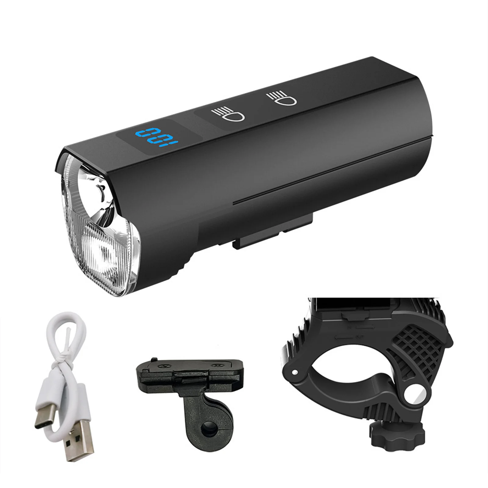 Передний фонарь для велосипеда, 3 скорости, лампа для ночной езды, 1200 люмен, яркий водонепроницаемый Передний фонарь для велосипеда, лампа для горного и дорожного велосипеда, фара